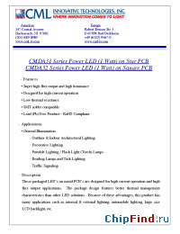 Datasheet CMDA31WW15D13L manufacturer CML